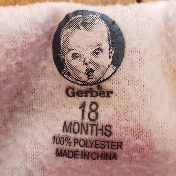 2 Pink Frog One Piece Zipper Sleepers for Baby 18 Months: Gerber & Just One You - Picture 11 of 11